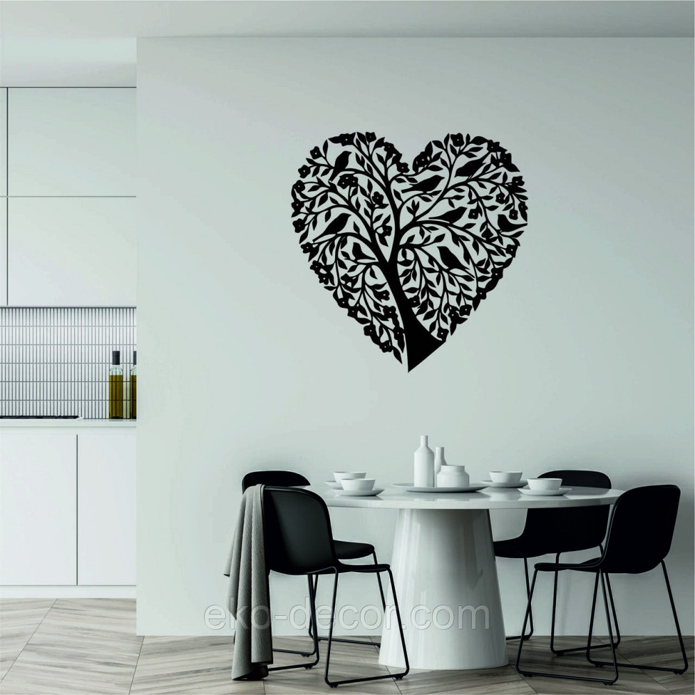 Декоративное настенное 3D Панно «Птицы Сердце» Декор на стену с объемом Киев - изображение 5