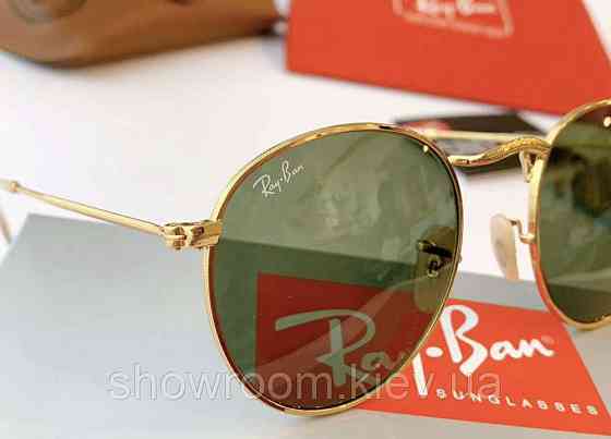 Жіночі круглі сонцезахисні окуляри Ray ban round 3447-3 Київ