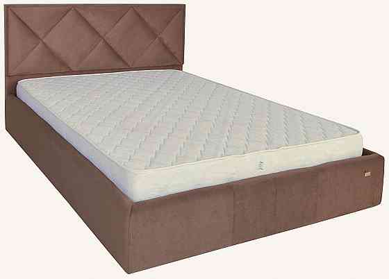 Ліжко Двоспальне Leeds Comfort 160 х 200 см З підйомним механізмом та нішою для білизни Коричневий Київ