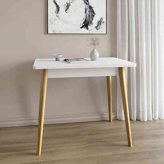 Обідній стіл LION Маямі-2 дерев'яні ніжки Німфея Альба (LION-041003) Дніпро