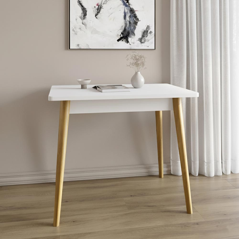 Обідній стіл LION Маямі-2 дерев'яні ніжки Німфея Альба (LION-041003) Дніпро - фото 1