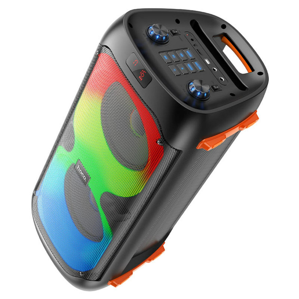 Портативна колонка HOCO BS53 Manhattan wireless dual mic outdoor BT speaker Black Київ - фото 1