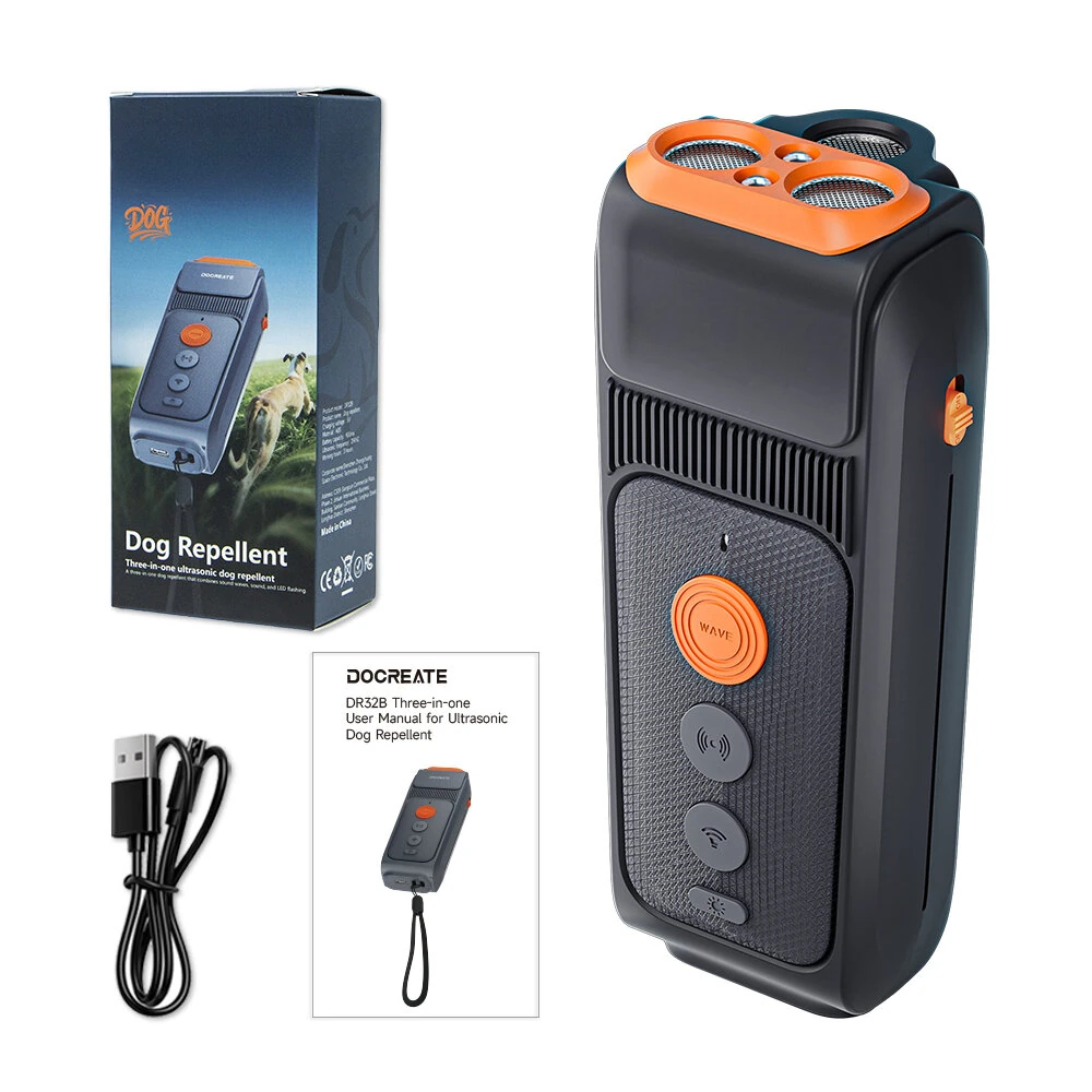 Отпугиватель собак ультразвуковой аккумуляторный Ultrasonic DR32B с фонариком Type-C Винница - изображение 2