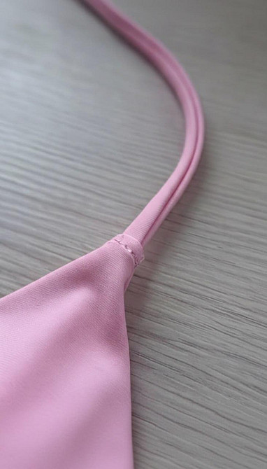 Жіночий стильний трендовий купальник зі щільного мікродайвінг Рожевий, 44 Одеса - фото 4