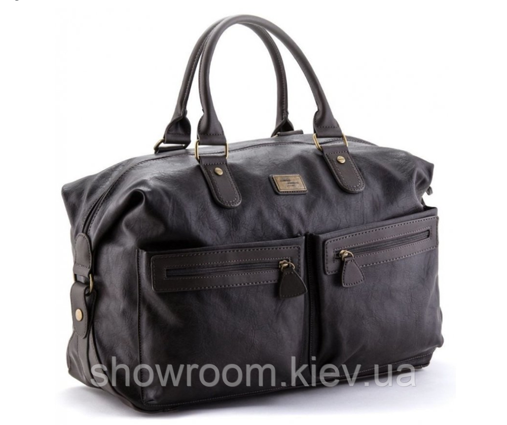 Чоловіча велика дорожна сумка саквояж David Jones (355) сіра Київ - фото 1