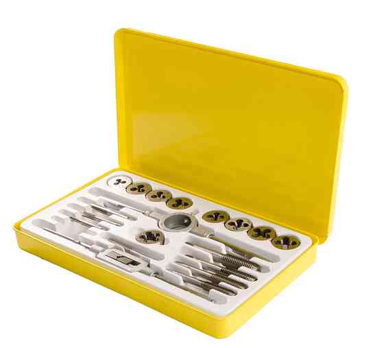 MASTERTOOL Мітчики та плашки MASTERTOOL М3-М12 з тримачем набір 20 шт 15-1420 Коломыя