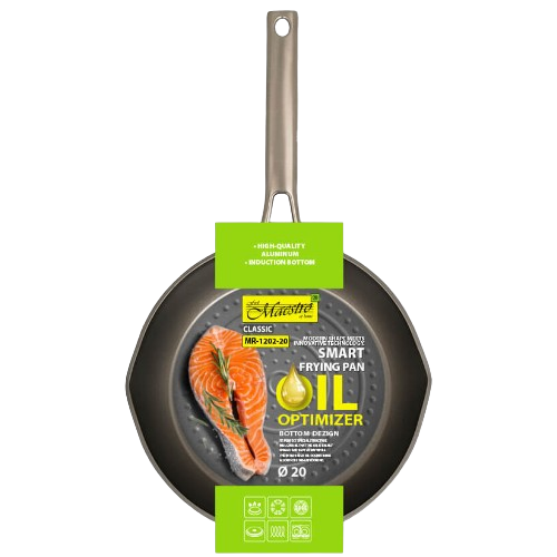 Сковорідка d20см розмітка дна під олію MR-1202-20 Smart Maestro Житомир - фото 4