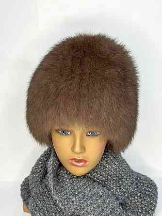 Шапка женская меховая Виктория Коричневый Харьков