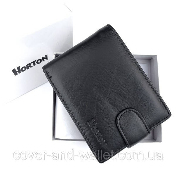 Чоловічий гаманець з натуральної шкіри з відділенням для авто документів Horton 538 Київ - фото 4