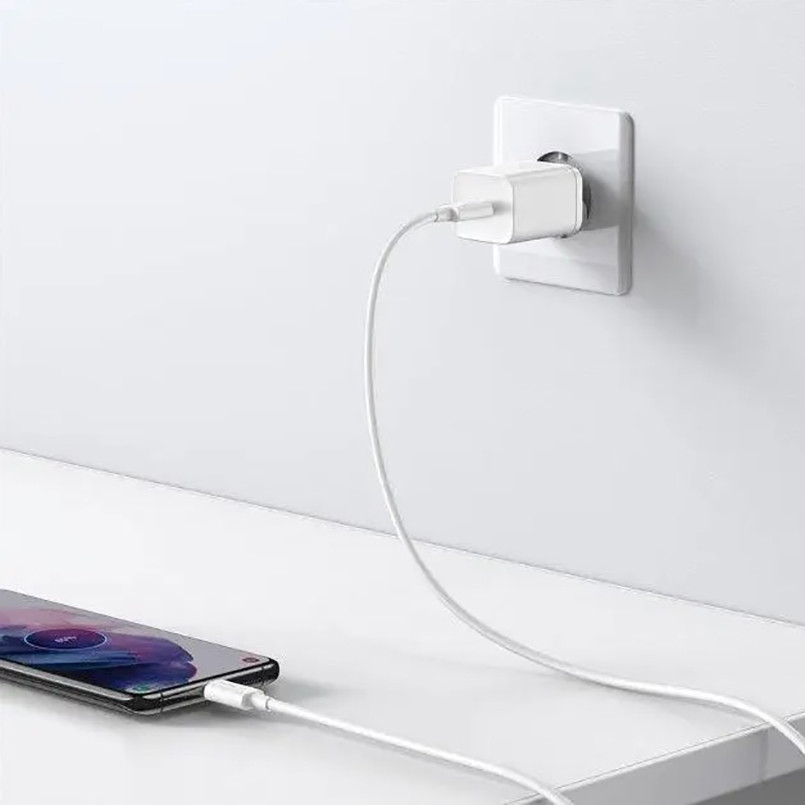 Сетевое зарядное устройство Baseus Super Silicone PD Charger 25W Cable Type-C to Type-C 3A (1m) белый Львов - изображение 9