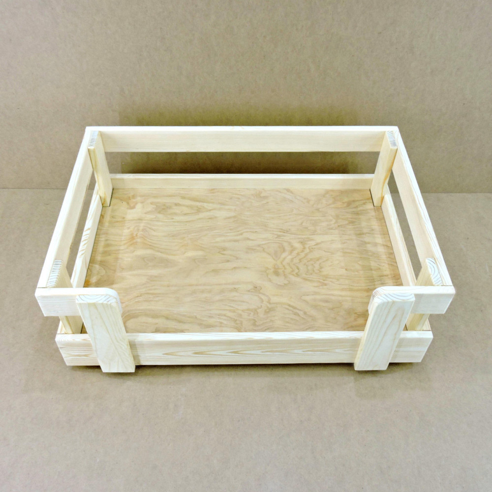 Лежак деревянный для собаки 