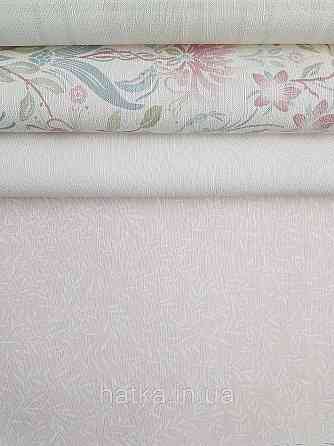 Шпалери вінілові на флізеліні A.S.Creation Maison charme 0.53x10 прованс гілки маленькі ніжні білі на рожевому Київ