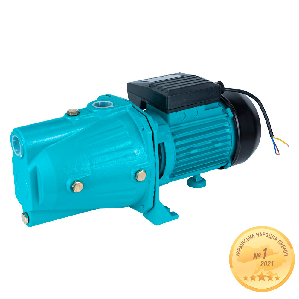 Насос відцентровий самовсмоктувальний 1.1 кВт Hmax 55 м Qmax 70 л/хв AQUATICA JETa100A (775088) Київ - фото 1
