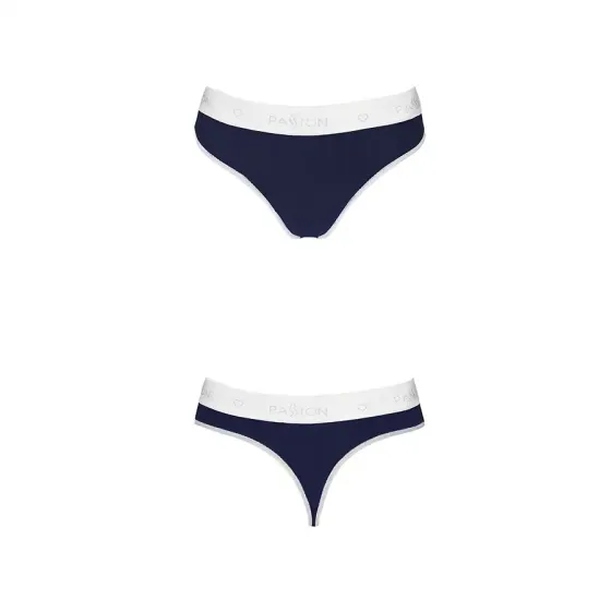 Спортивні трусики-стрінги Passion PS007 PANTIES S, navy blue Львів