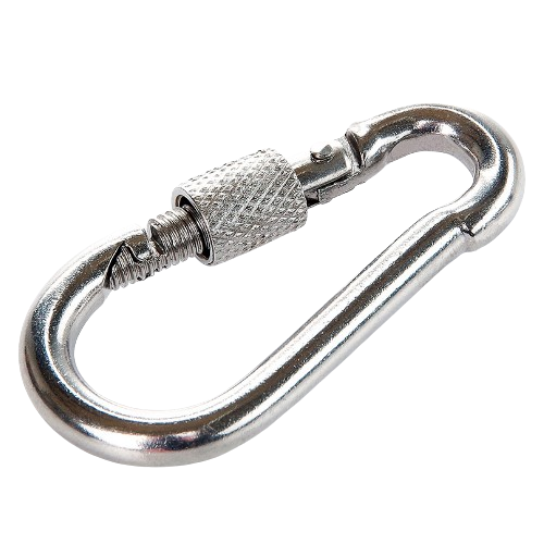 Карабін із замком M5*50мм нержавіюча сталь APRO Житомир - изображение 2