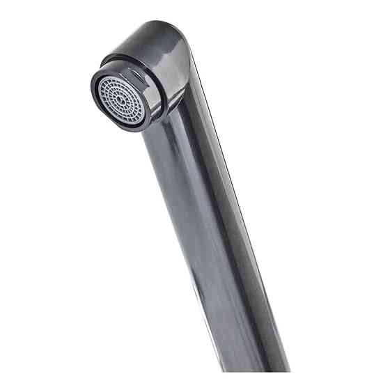 Змішувач для ванної Plamix Sirius-140 Black (зі шлангом та лійкою) (PM0638) Київ