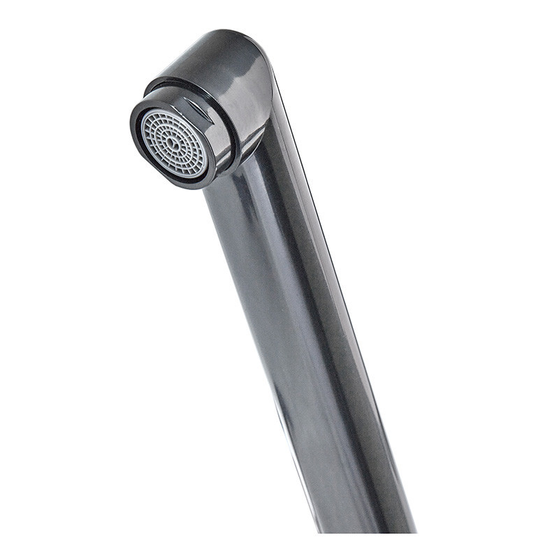 Змішувач для ванної Plamix Sirius-140 Black (зі шлангом та лійкою) (PM0638) Київ - фото 3