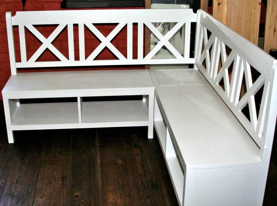 Угловая кухонная скамейка 