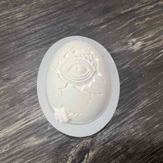 Молд силиконовый Яйцо дракона 60 на 80 мм серый Киев