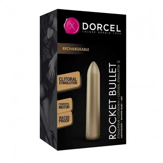 Вібрпоуля, яка перезаряджається Dorcel Rocket Bullet Gold Львів