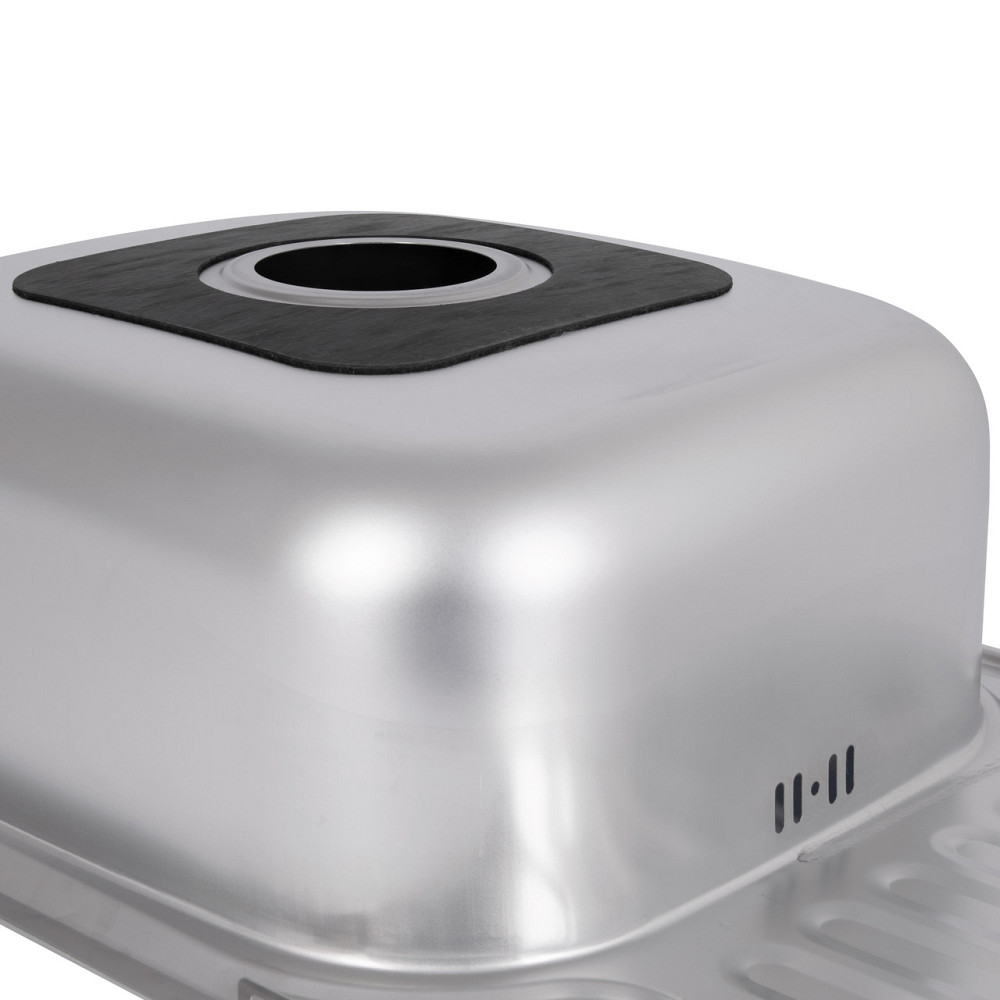 Кухонная мойка Brinex 6642 0,8 мм Satin (BRIN6642SAT08) Киев - изображение 6