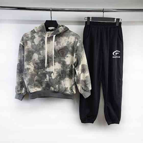 Детский спортивный костюм оверсайз двунитка для мальчика подростка на 9,10,11,12 лет Николаев