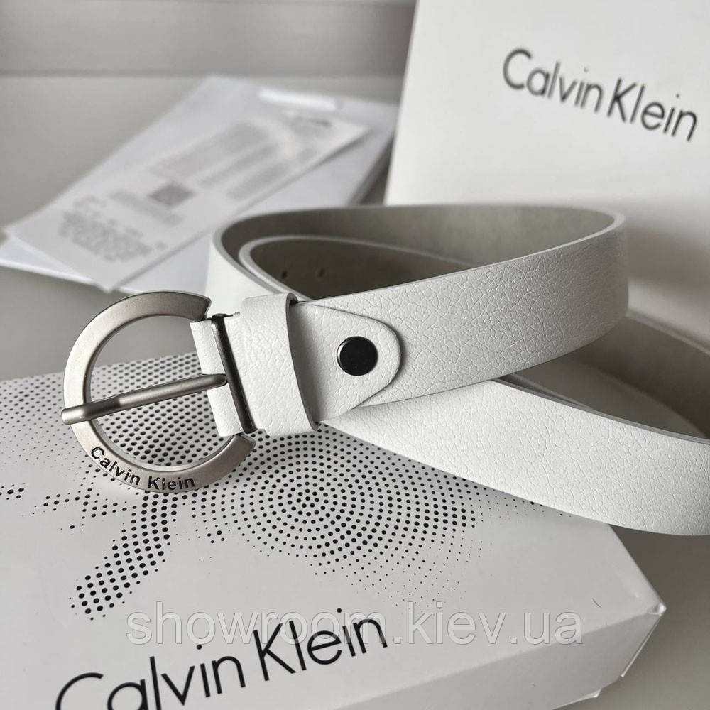 Женский брендовый кожаный ремень (495) белый Киев - изображение 2