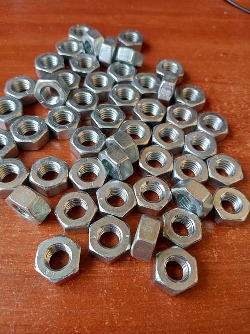 Гайка М10 DIN934 6.0 ЦБ Полтава - фото 1