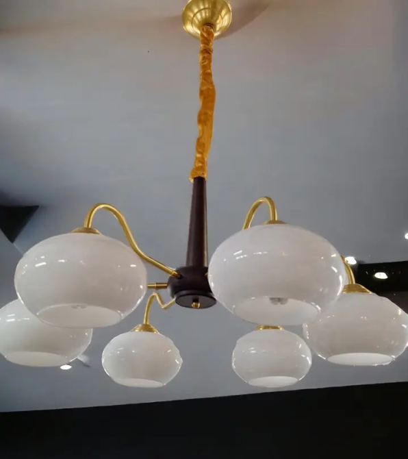 Светодиодная люстра Звон 6004 (Золотая) на 6 плафонов Винница - изображение 1