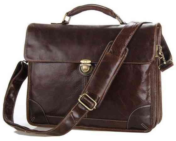 Сумка чоловіча Vintage 14085 для ноутбука Коричнева Київ