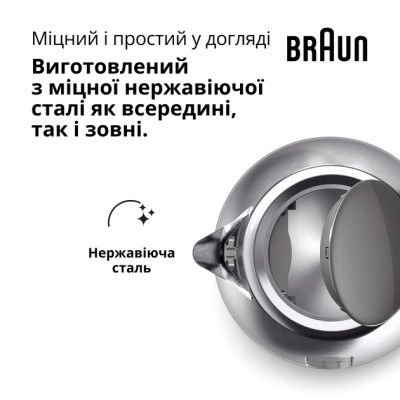 Электрочайник Braun WK 1500 GY Винница - изображение 5