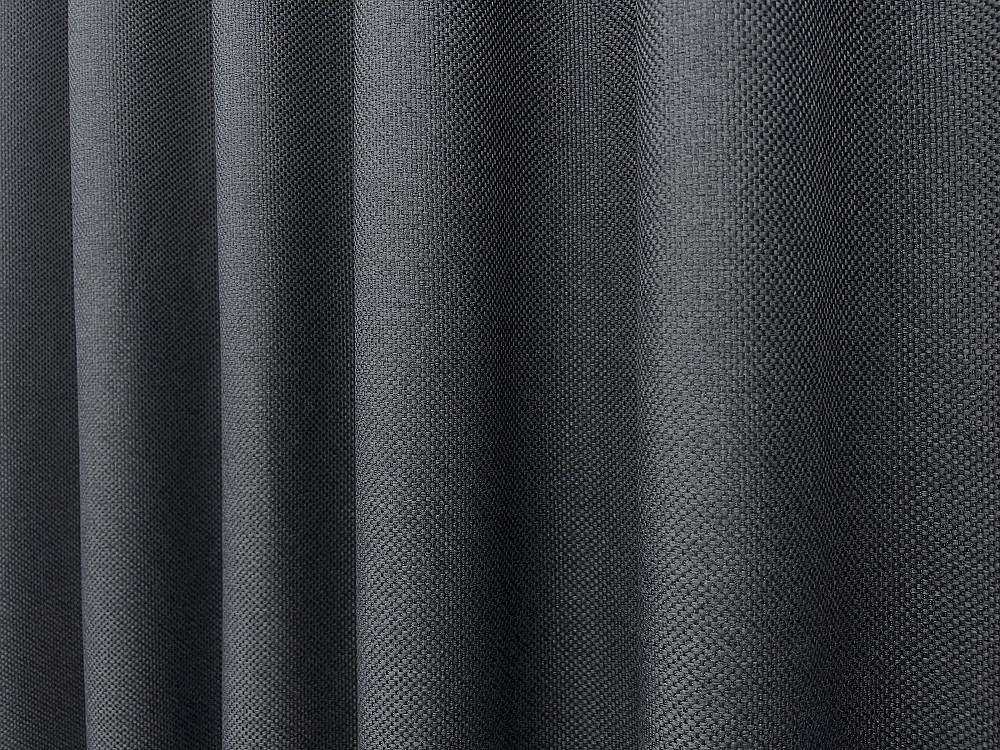 Комплект штор VR-Textil Льон Мішковина 100х270 2шт і Тюль 300х270 1161ш-1675т Графітовий з білим 71-164/1 Київ - фото 7