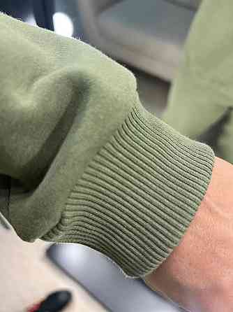 Свитшот женский Pepper&mint 24-14 базовый простой удлиненный оверсайз хаки, хаки, M Киев