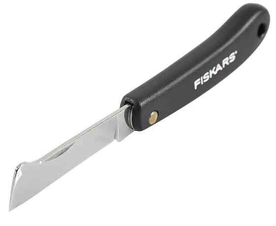 Складаний Ніж для щеплення рослин Fiskars "K60" (1001625/125900) Нержавіюча сталь Нововолинськ