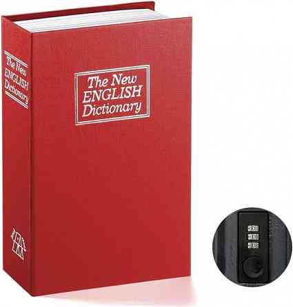 Книга сейф словник із кодовим замком червона 24 см Вінниця