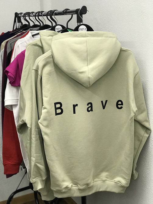 Толстовка жіноча/ худі з принтом — Brave. Чернівці - фото 1