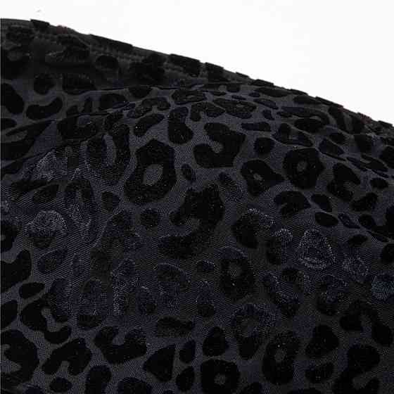 Раздельный купальник большого размера вельветовый 4XL черный Киев