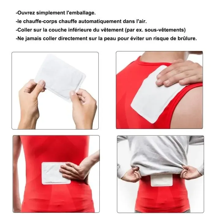 Химические грелки для тела 10 шт, для спины, шеи и плеч, активируются воздухом, согревают до 10 часов Киев - изображение 3