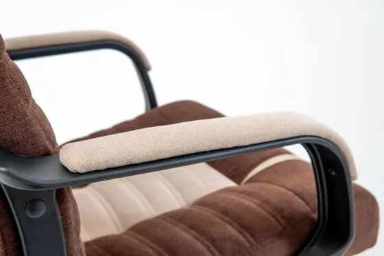 Офісне Крісло Керівника Richman Atlant Misti Пластік М3 MultiBlock Шоколадно-бежевий Київ