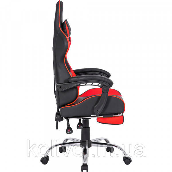 Крісло ігрове Defender Pilot, 60мм поліуретан, Black/Red (64354) Киев - изображение 5