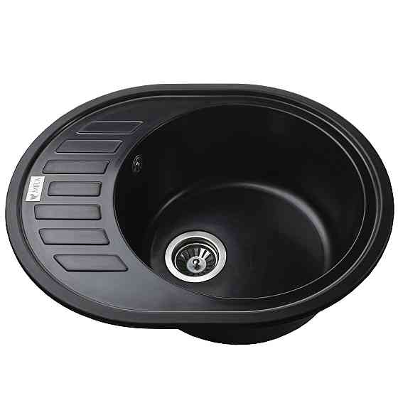 Гранитная мойка Mira ARNICA черный 620 х 500 мм (000028781) Киев