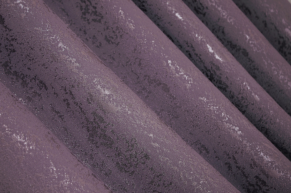 Комплект готовых штор VR-Textil Лен мрамор Pavliani № 1171ш Фиолетовый 100х270 см 2 шт (31-612) Киев - изображение 8