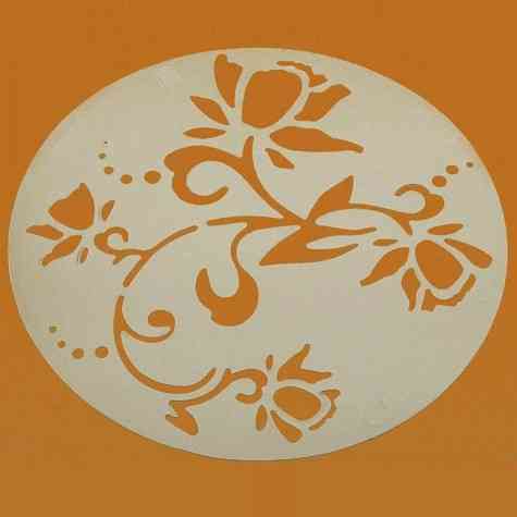 Набір трафаретів для чаю, кави і т. д. 5 штук - діаметр 23см, харчовий пластик Київ