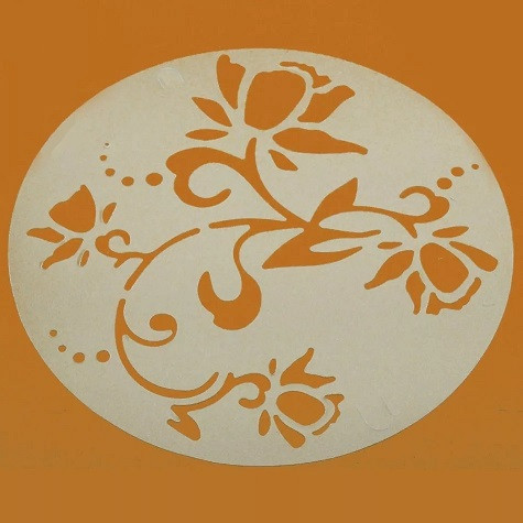 Набор трафаретов для торта, кофе и т.д. 5 штук - диаметр 23см, пищевой пластик Киев - изображение 4