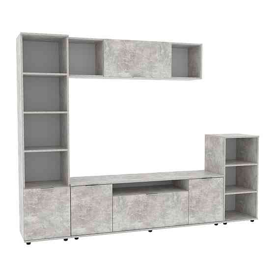 Стенка в гостиную Ketrin-4, Бетон, 2440х425х1880 Львов