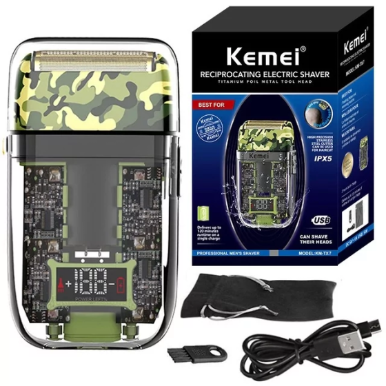 Шейвер Kemei KM-TX7 електробритва (сухе та вологе гоління) Вінниця