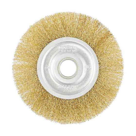 MASTERTOOL Щітка дискова MASTERTOOL з латунованого рифленого дроту Ø 150х22.2 мм 19-9115 Коломия