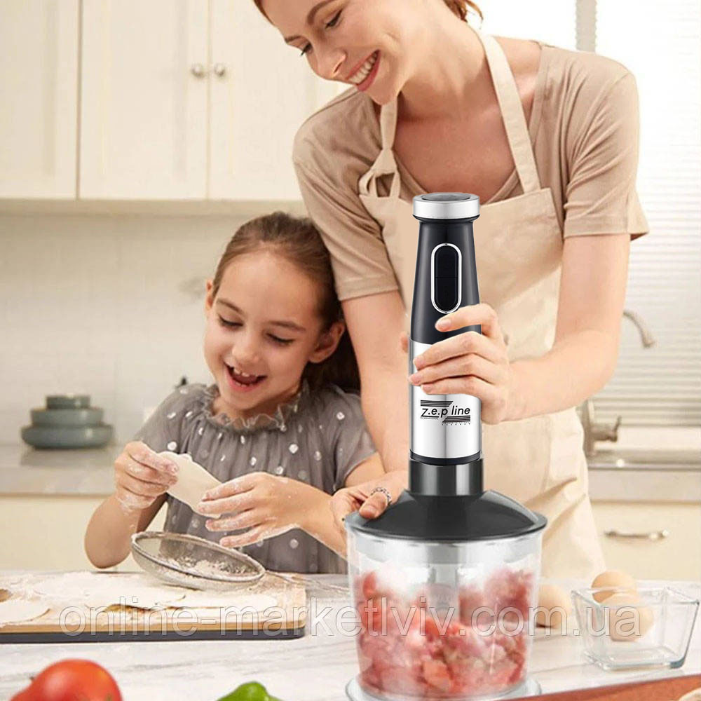 Погружной блендер 5в1,1500Вт,от сети,ZP-143 SBR Киев - изображение 2