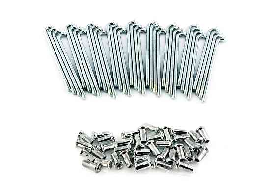 Спиця колеса МТ, ДНІПРО (коротка) (L-125mm, D-4.5mm) (компл. 36шт) (mod A) JING Київ