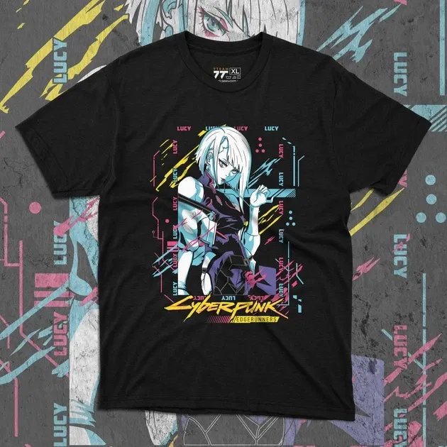 Футболка для підлітка хлопчика з принтом Cyber Punk Lucy Розмір 160 Anime11026 Дніпро - фото 1